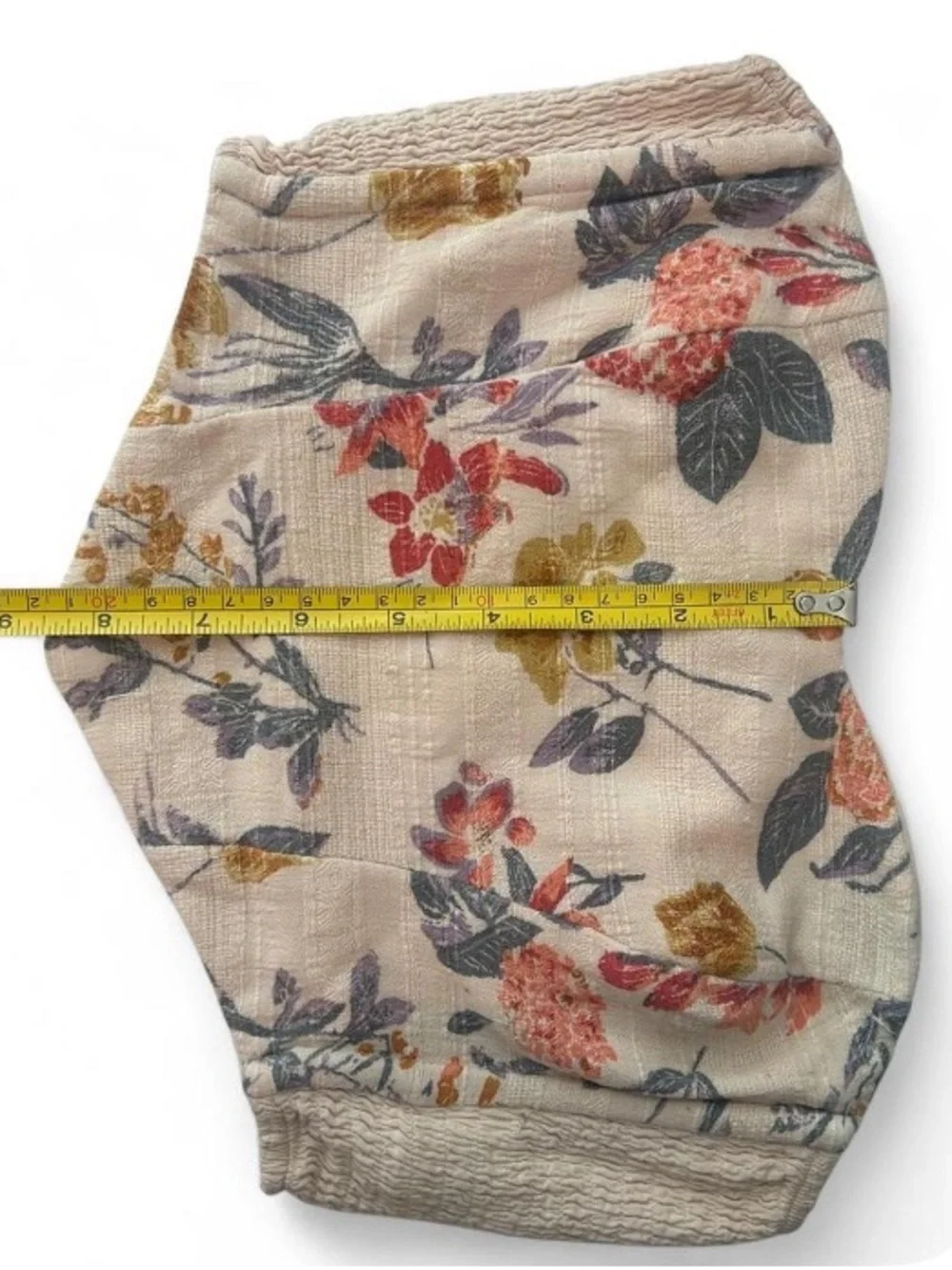 Fairycore Floral Sweetheart Strapless Tube Top Size Medium